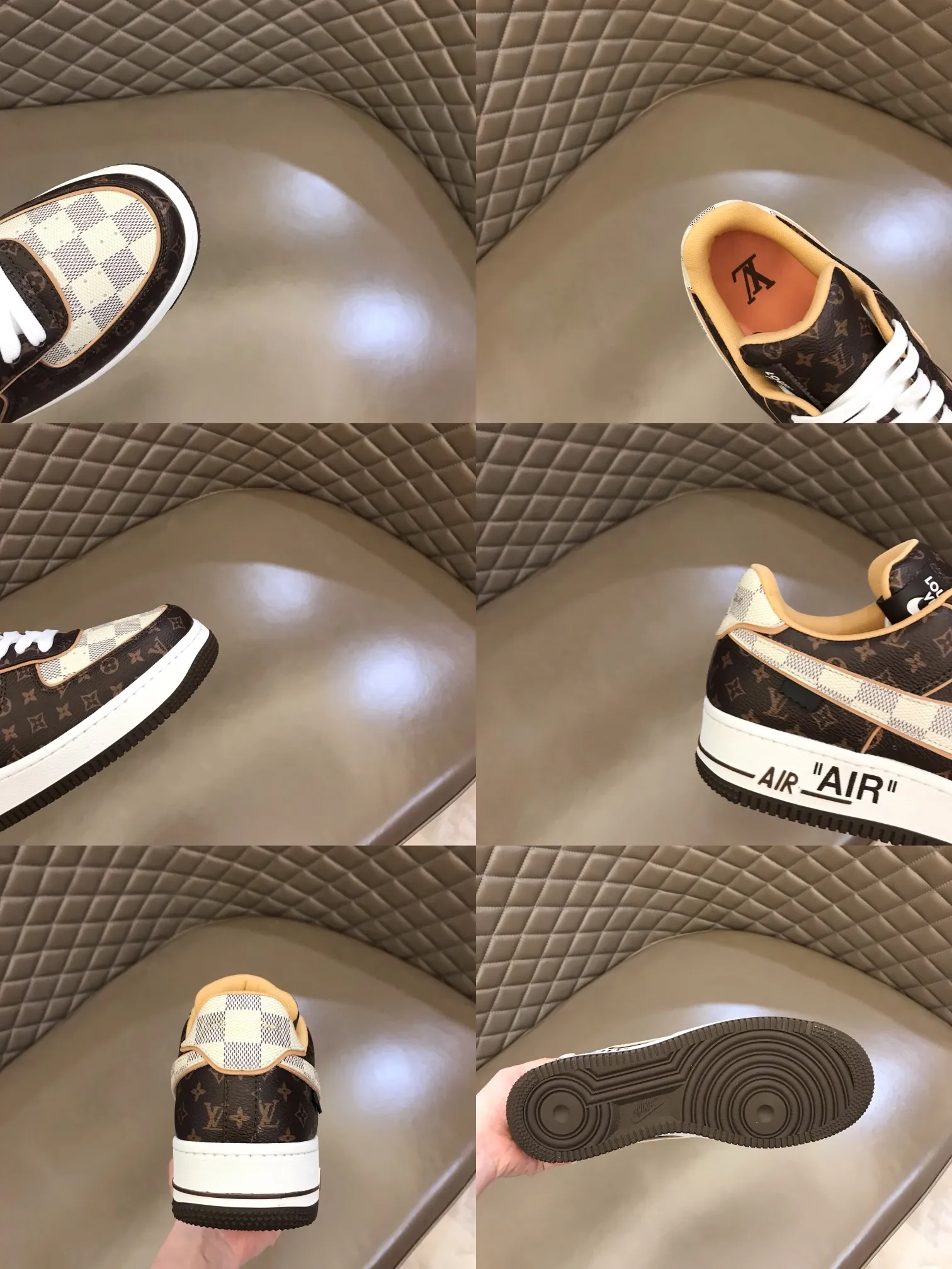 Men's shoes 💰p420 "*OUIS *UITTO*" x OFF-WHITE x Nike tripartite collaboration! Trendy and cool men's casual sports shoes with unrivaled color matching. The design idea basically continues the style of THE TEN. The Swoosh line and tongue label have a very familiar visual effect and are both fashionable and trendy! A must-have for fashionistas! The effect on your feet is absolutely stunning! Size: 38-45